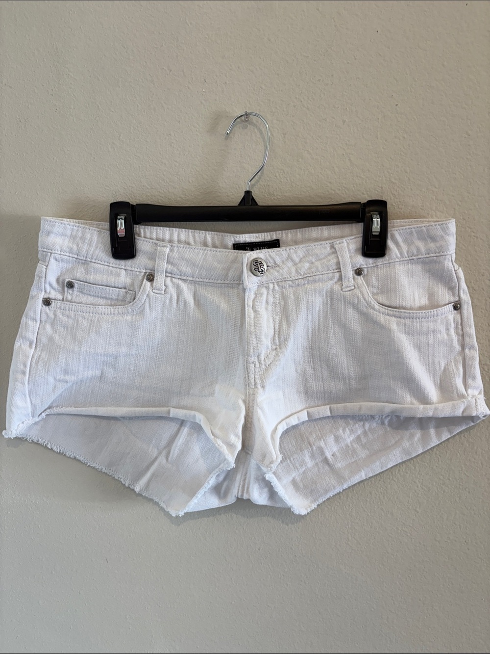 White Denim Shorts STS BLUE